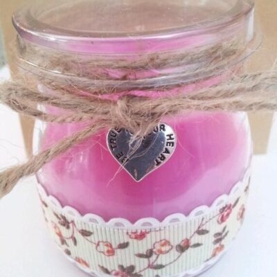 Vela Yogur Mouse Flores