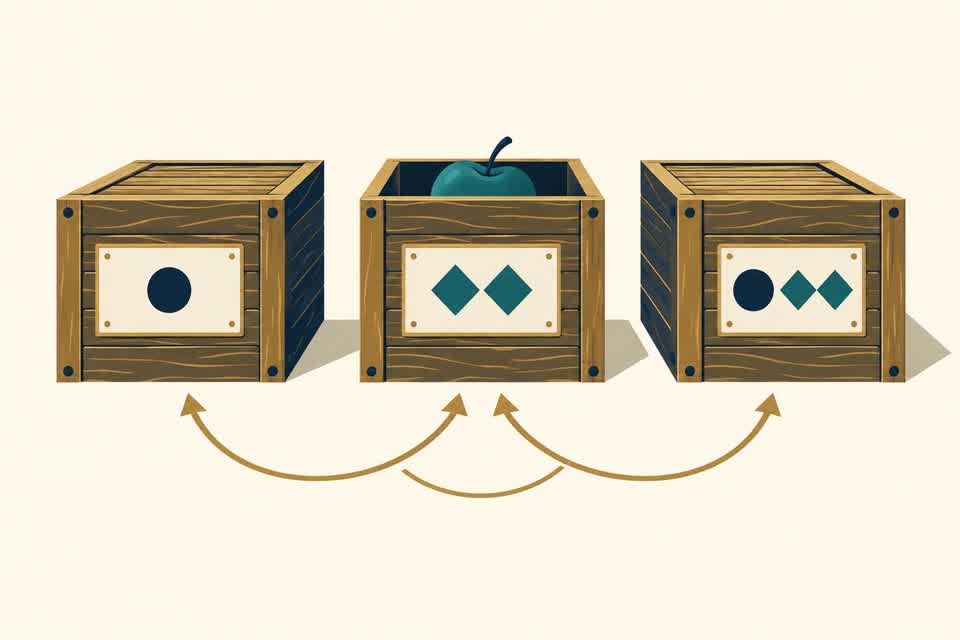 El reto de las tres cajas mal etiquetadas